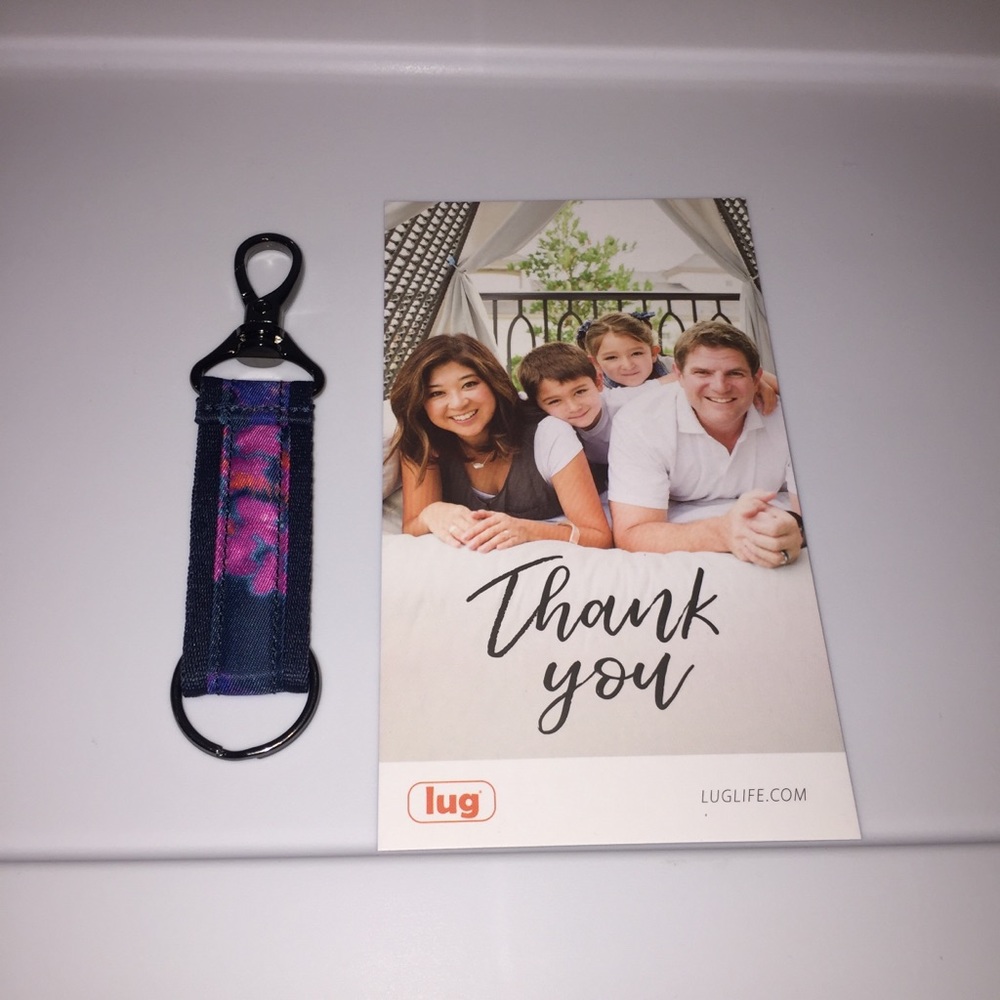 NWOT!🌺Lug Hydrangea Navy Keychain/ Key Fob